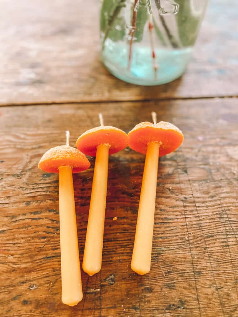 Easy DIY Mushroom Cap Candles │ Velas de Hongos