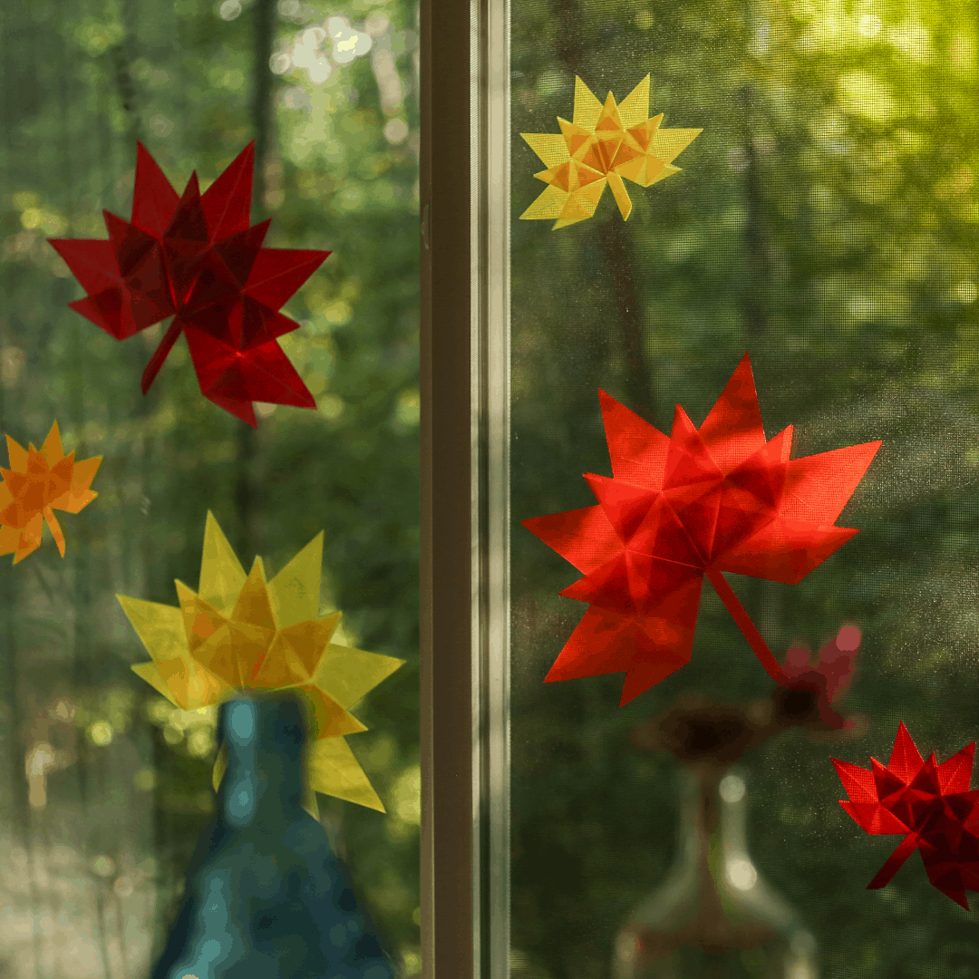 How to Make Colorful Kite Paper Maple Leaves Celebrate Autumn Niños