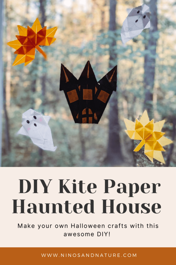Halloween paper haunted house craft