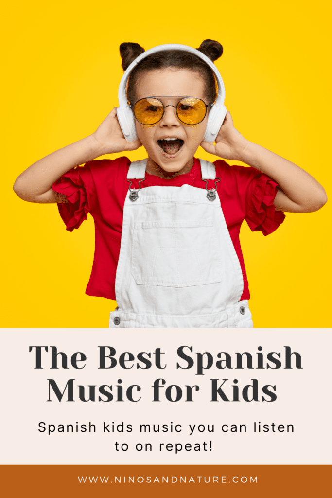 Young girl listening to Spanish music