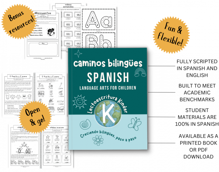 caminos bilingües mock up